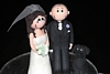 Bella on a wedding cake